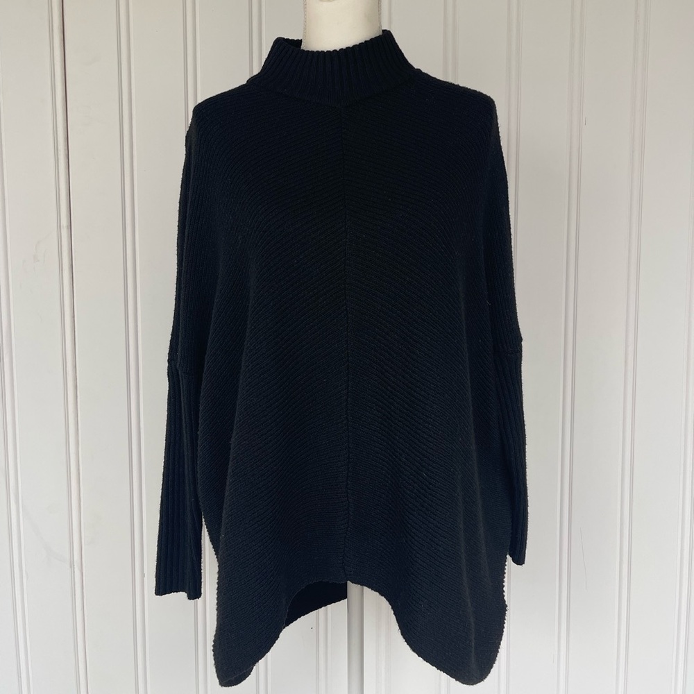 Black Hi-Low Sweater